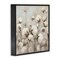 Stupell Industries Neutral Cotton Flower Painting Framed Giclee Art